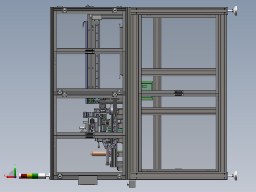 全自动贴标签检测（sw18可编辑+bom）后视缩略图