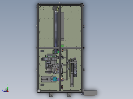 全自动贴标签检测（sw18可编辑+bom）右视缩略图