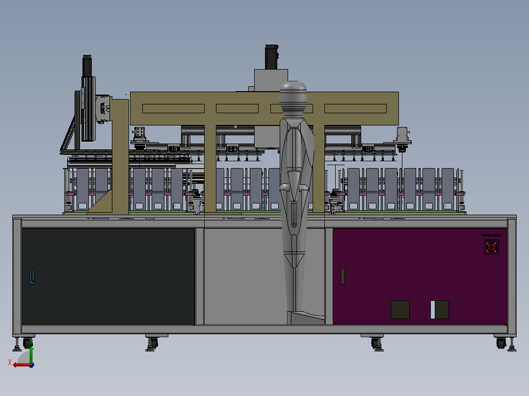 极片检测机sw24可编辑后视图