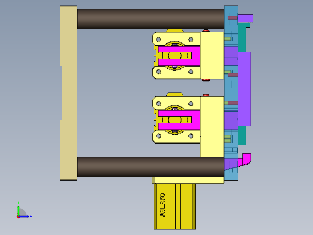 NB3236-WLAN-笔记本CNC工装夹具三维模型CNC1粗铣内腔-20200915左视图
