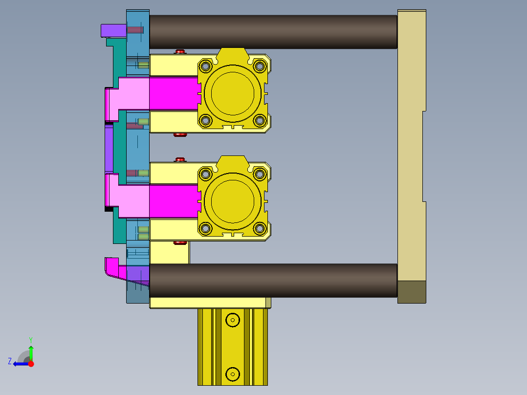 NB3236-WLAN-笔记本CNC工装夹具三维模型CNC1粗铣内腔-20200915右视图