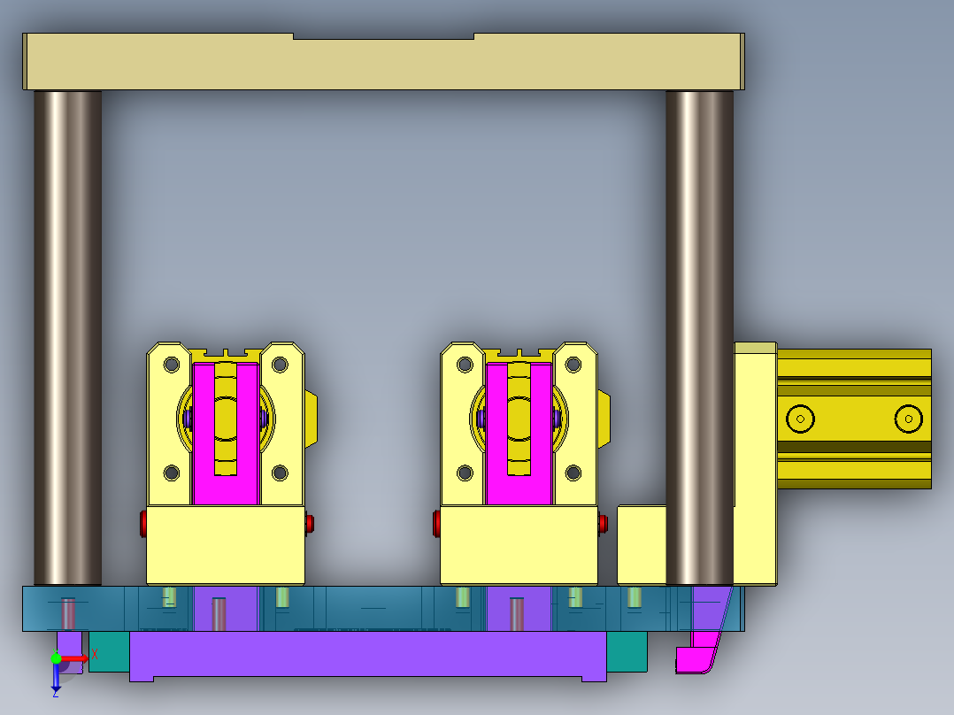NB3236-WLAN-笔记本CNC工装夹具三维模型CNC1粗铣内腔-20200915俯视图