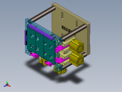 NB3236-WLAN-笔记本CNC工装夹具三维模型CNC1粗铣内腔-20200915正等轴测缩略图