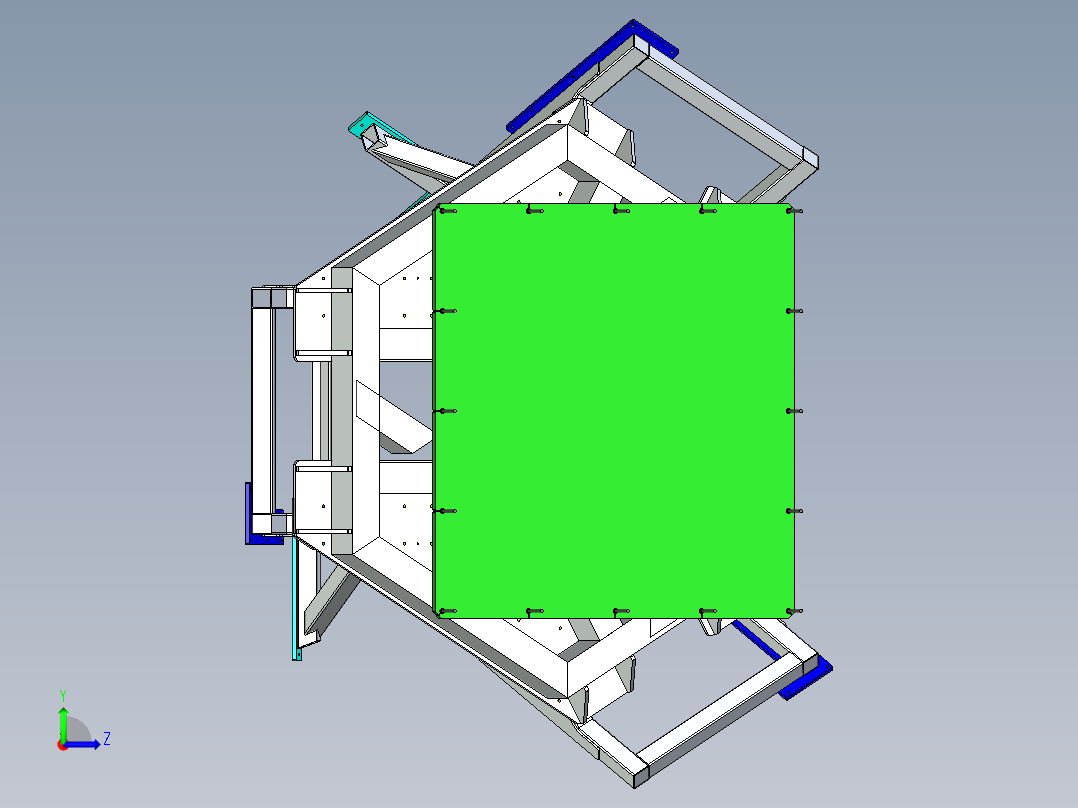 焊接旋转台左视图