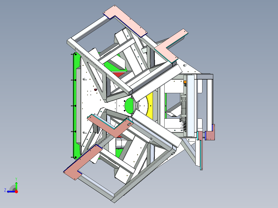 焊接旋转台右视图