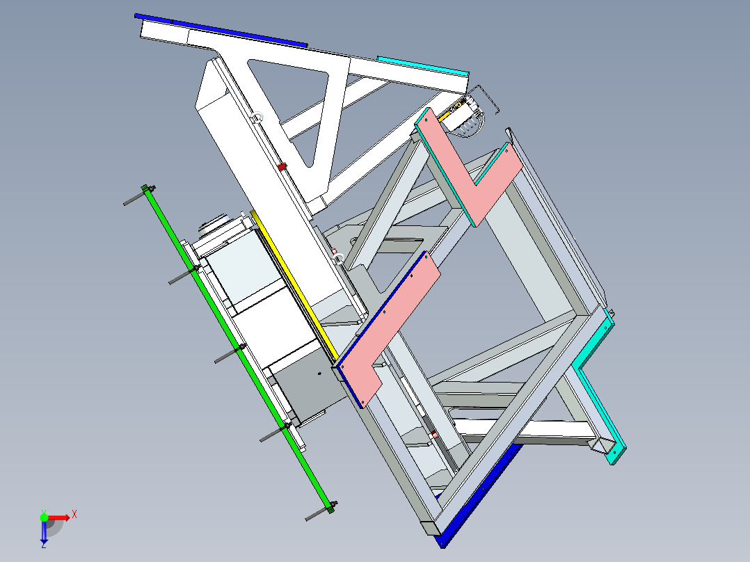 焊接旋转台俯视图