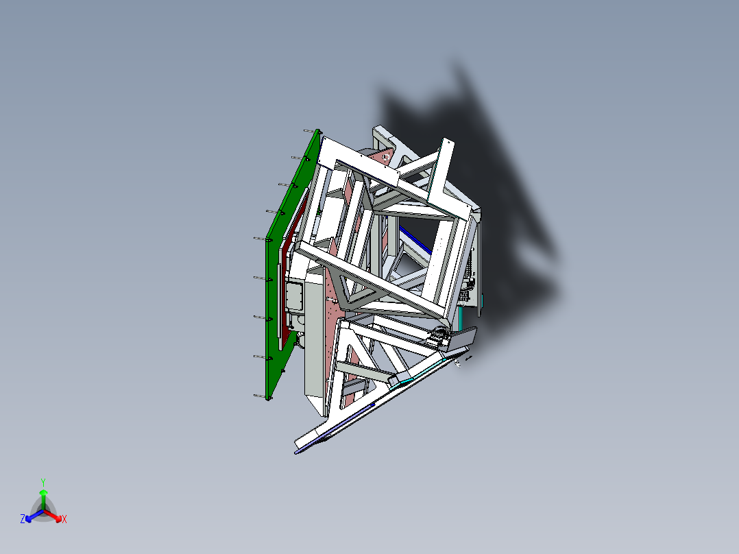 焊接旋转台正等轴测图