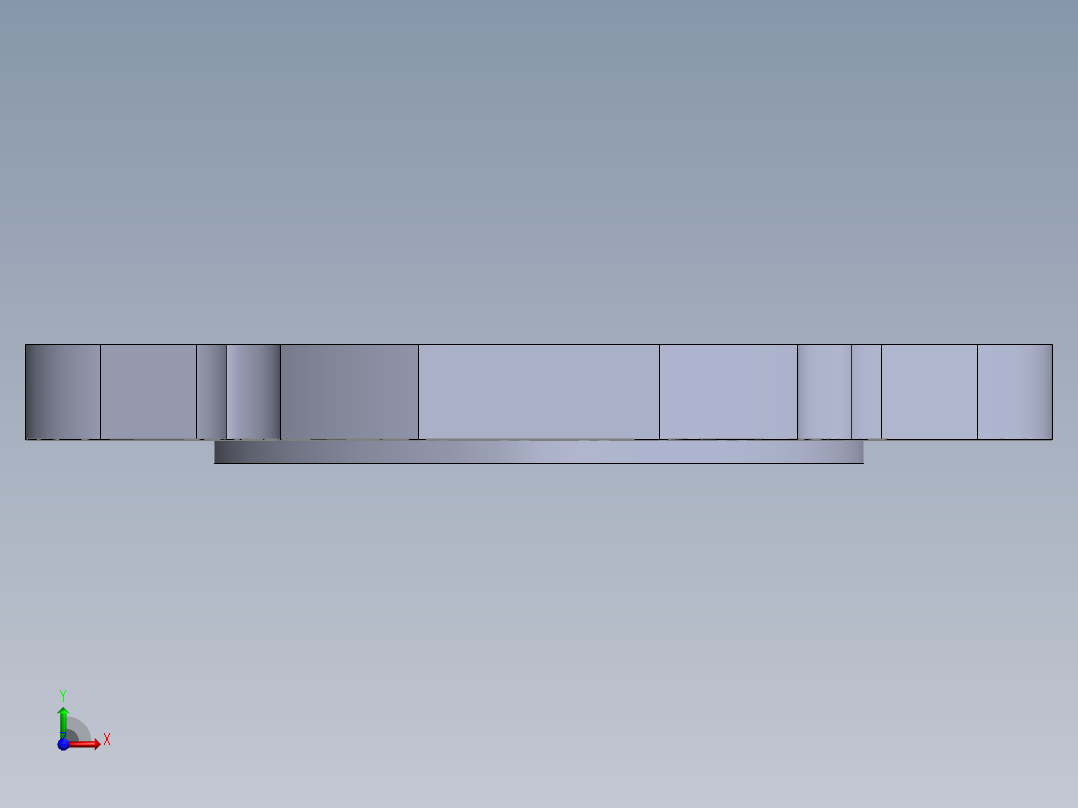液压泵插头（带DXF文件）前视图