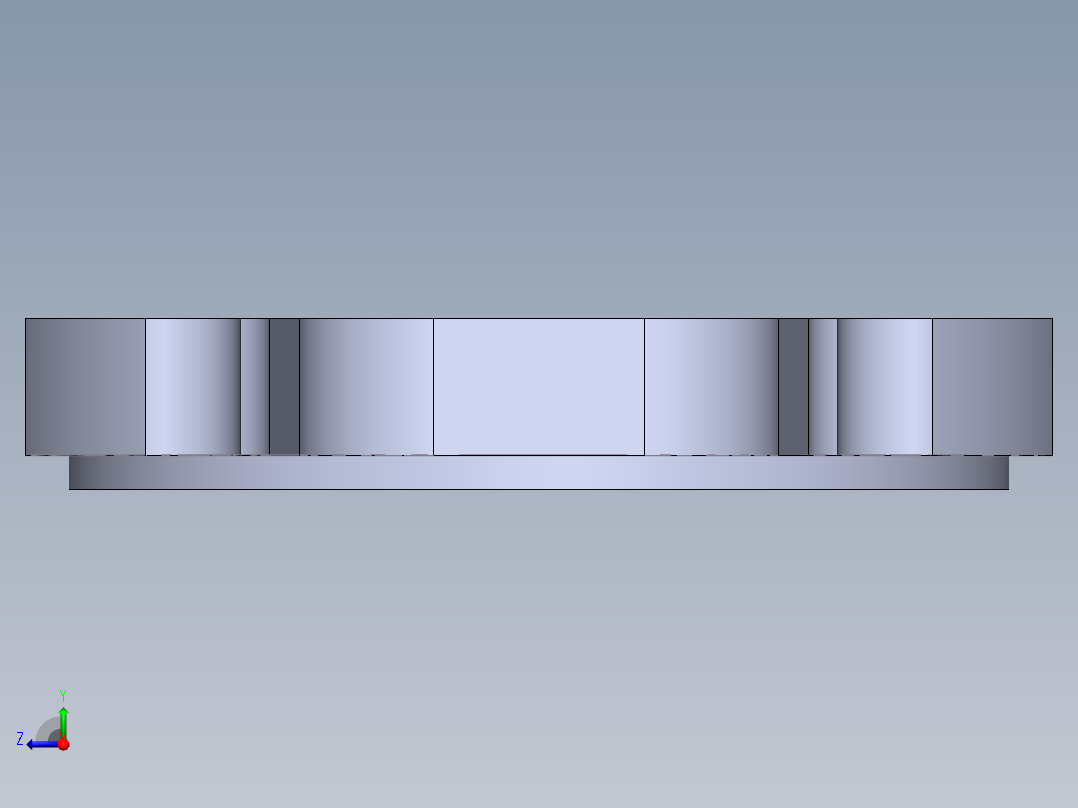 液压泵插头（带DXF文件）右视图