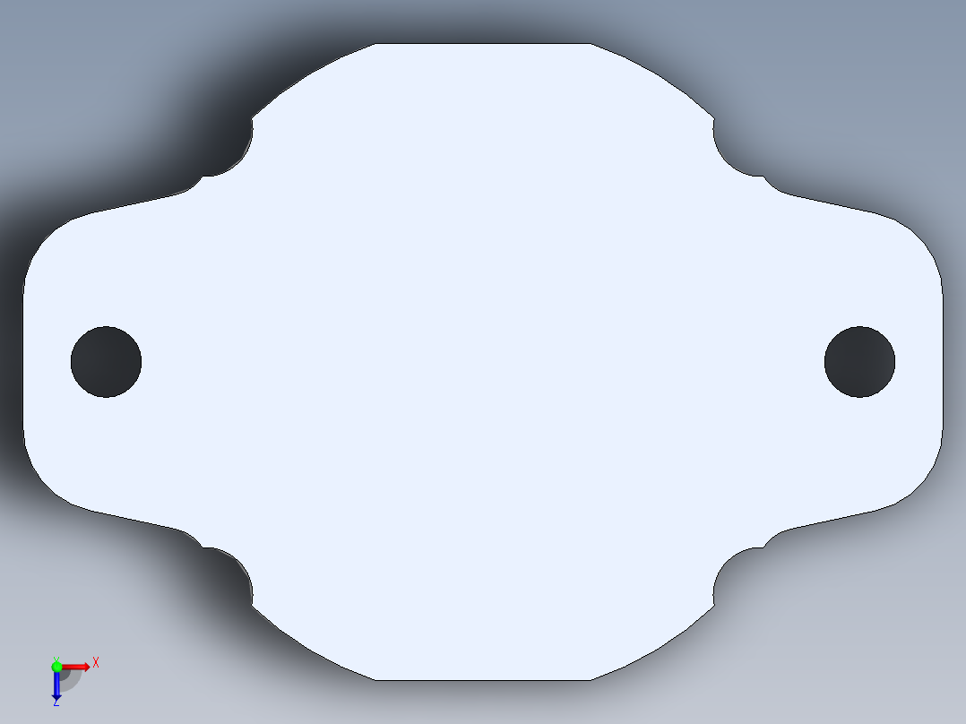 液压泵插头（带DXF文件）俯视图