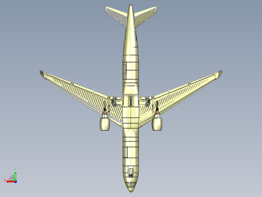 B3004199-空客A330-300客机实体组装模型后视缩略图