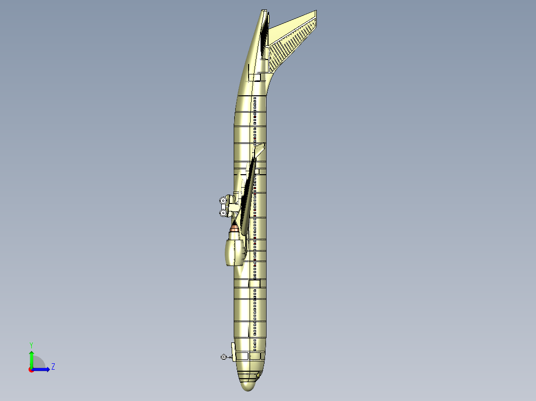 B3004199-空客A330-300客机实体组装模型左视图