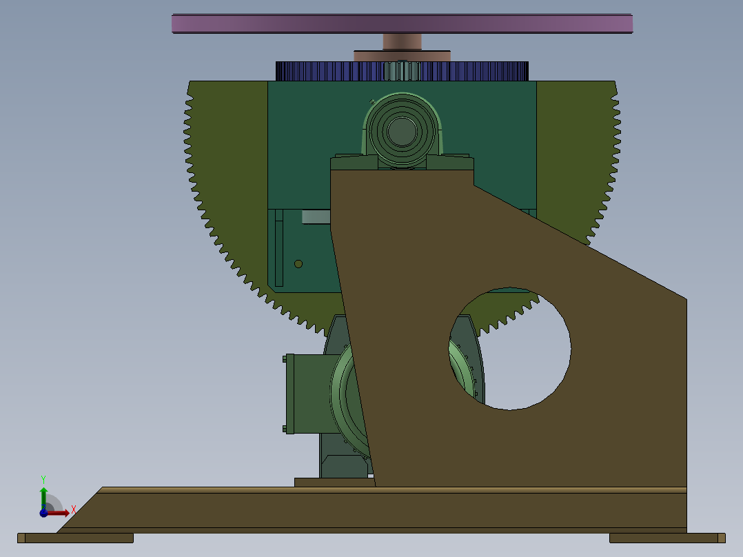 二轴变位机    sw22前视图