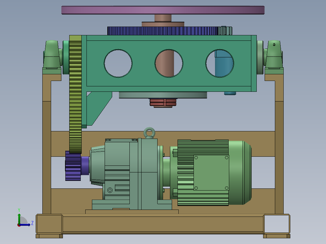 二轴变位机    sw22左视图