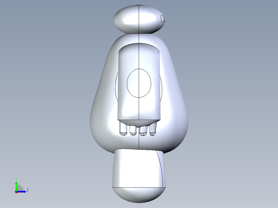 大白超能陆战队左视图
