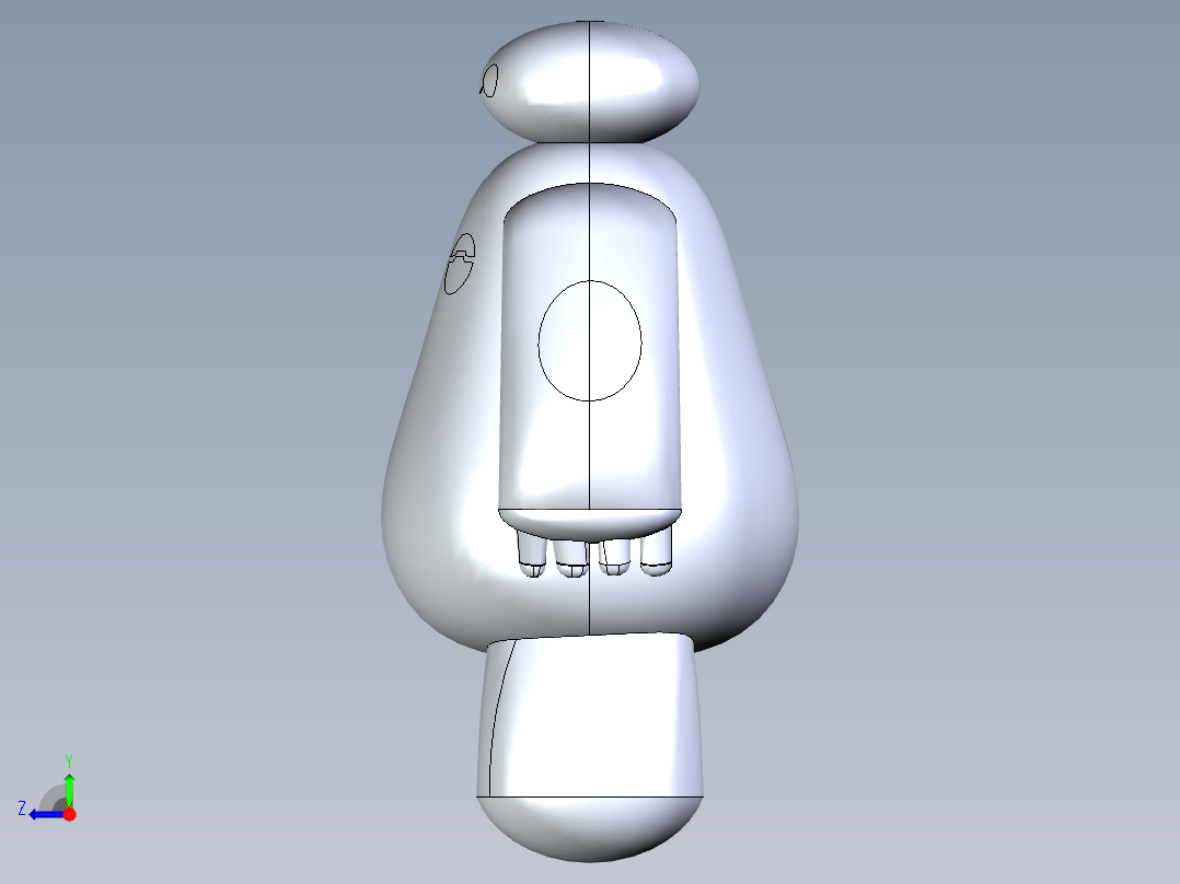 大白超能陆战队右视图