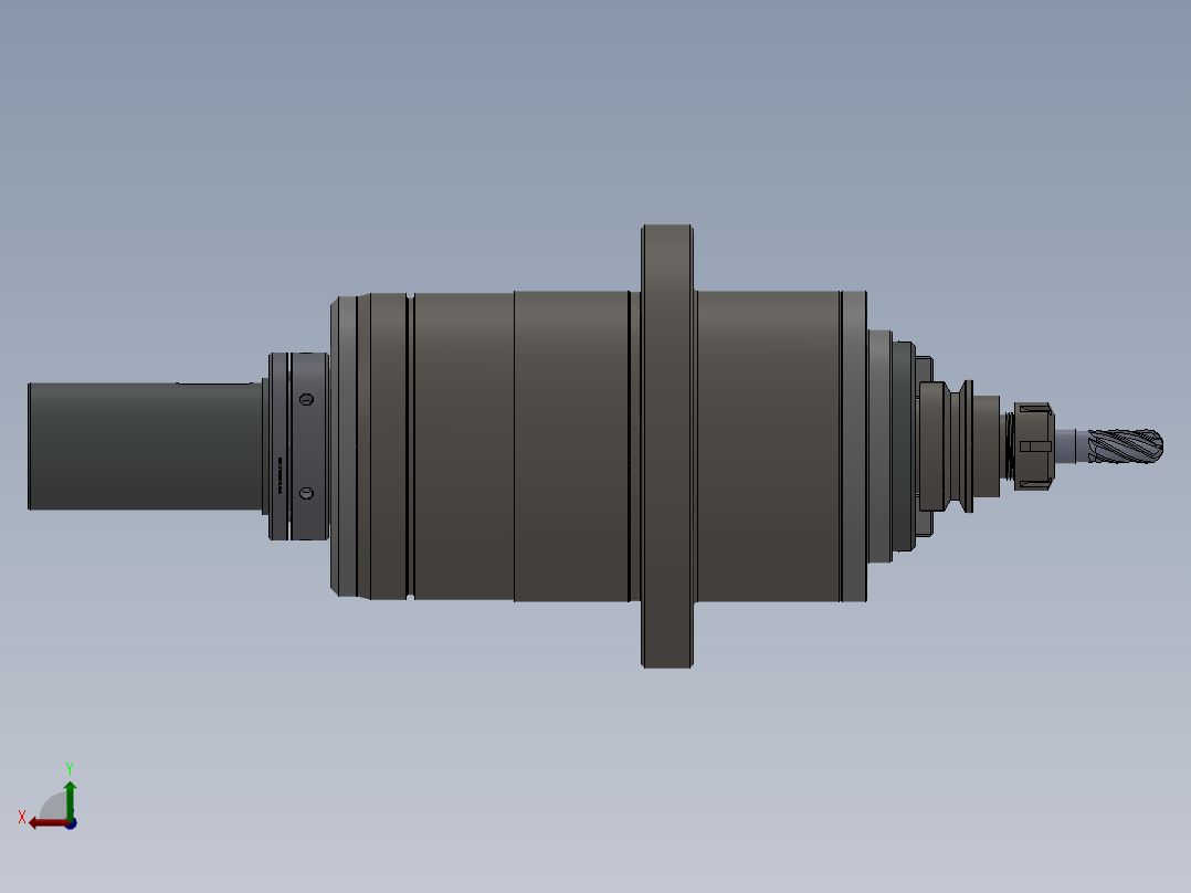 加工主轴系统设计机床自动换刀系统后视图