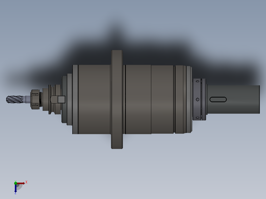 加工主轴系统设计机床自动换刀系统俯视图