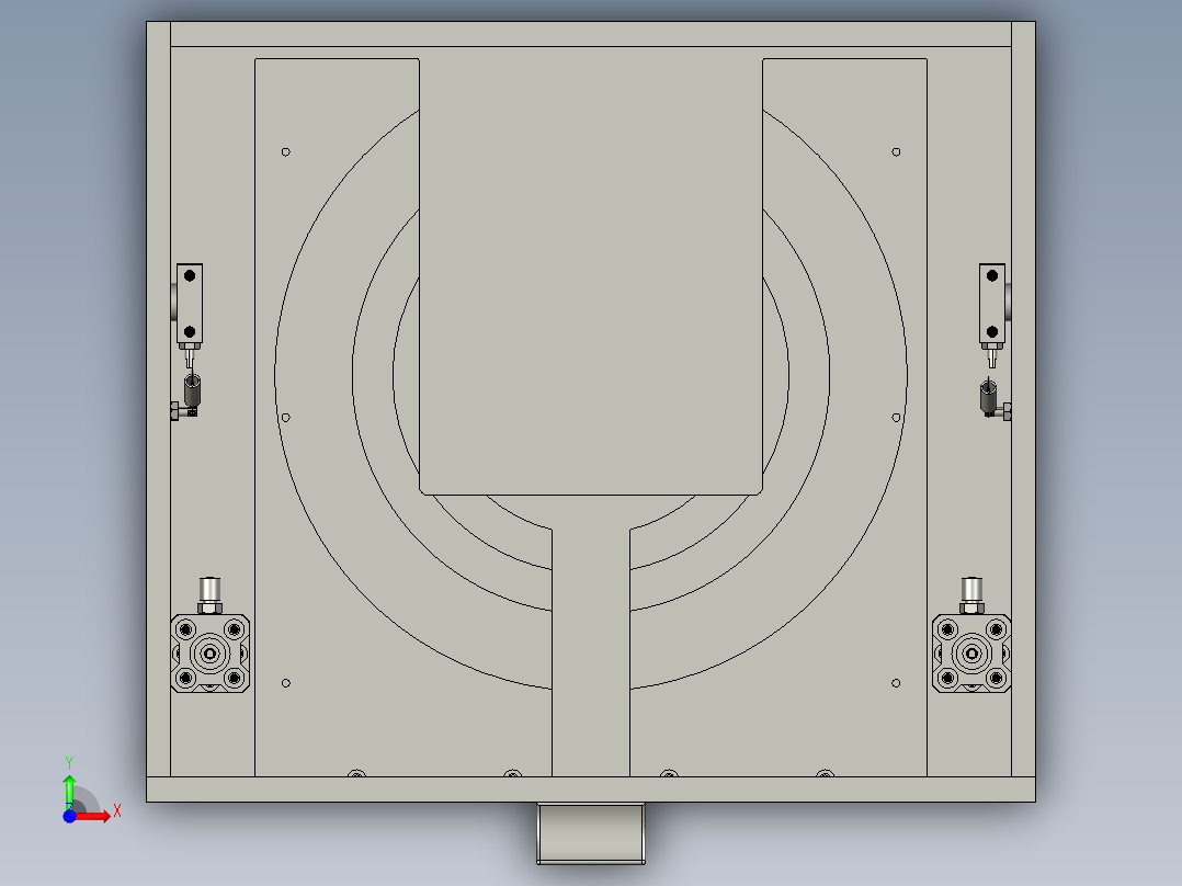 抽屉组件前视图