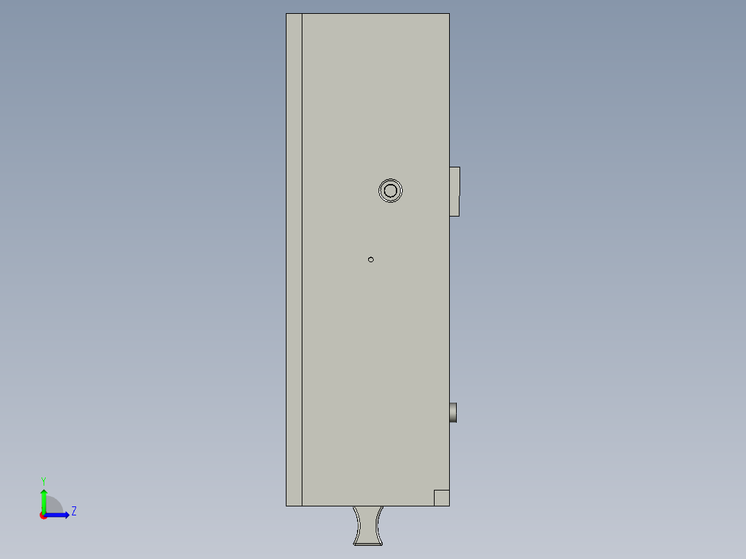 抽屉组件左视图