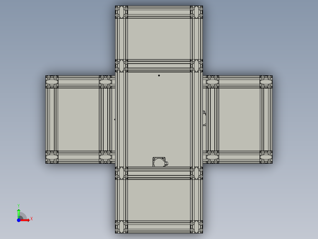 可靠型压靠式夹板对中装置前视图