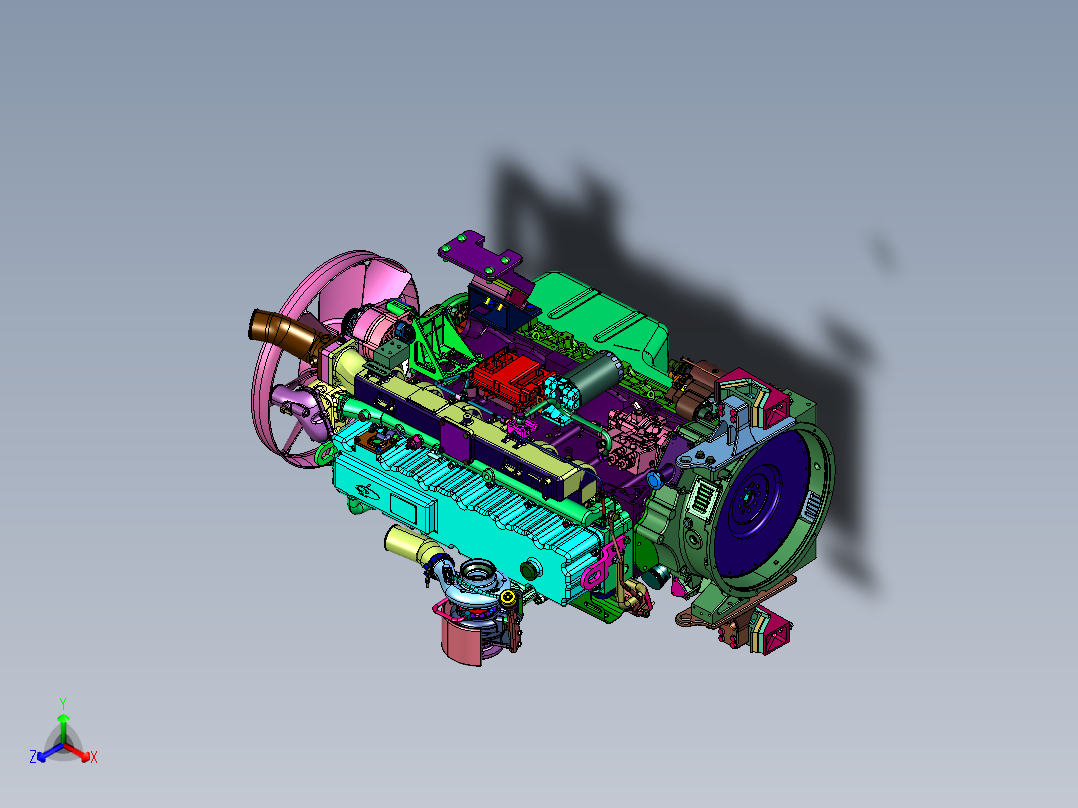 大功率重卡发动机