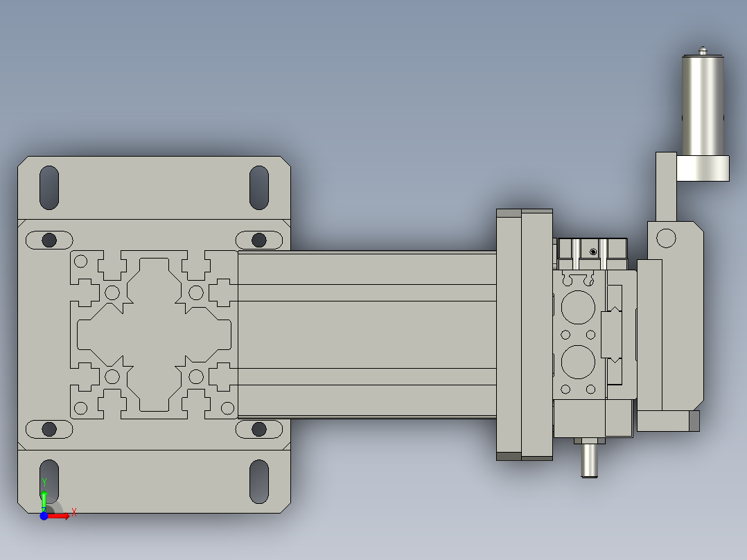 成品下料总成成品前视图