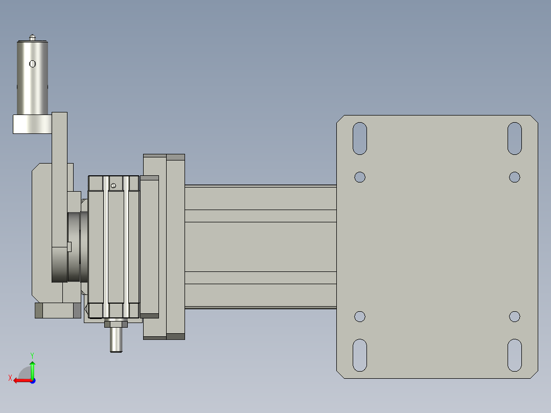 成品下料总成成品后视图