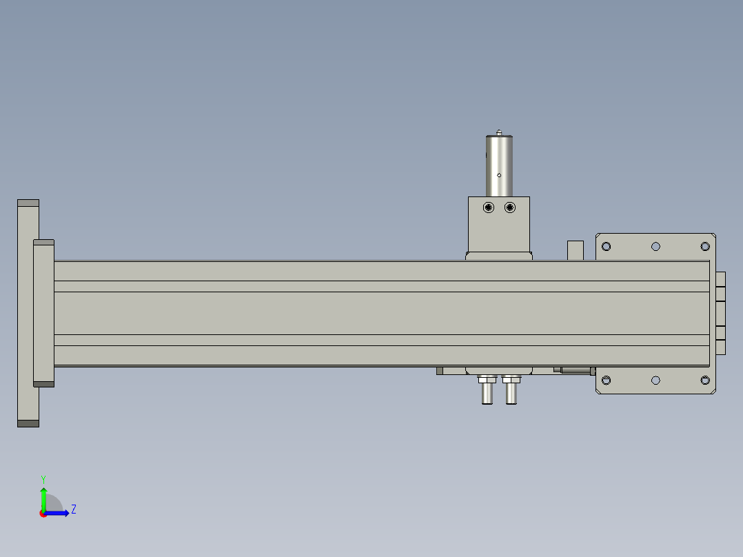 成品下料总成成品左视图