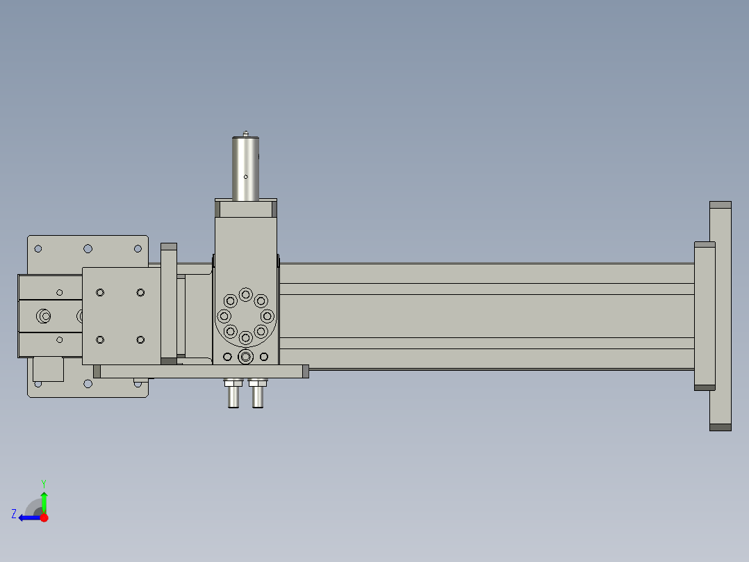 成品下料总成成品右视图