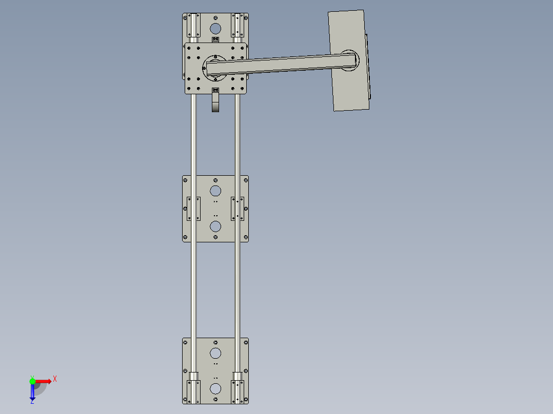 YSZ150B-11-00控制箱组合俯视图