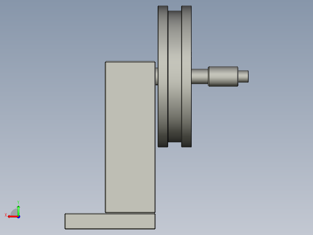 大铝件膜卷装置后视图