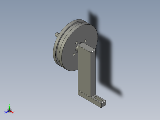 大铝件膜卷装置正等轴测缩略图