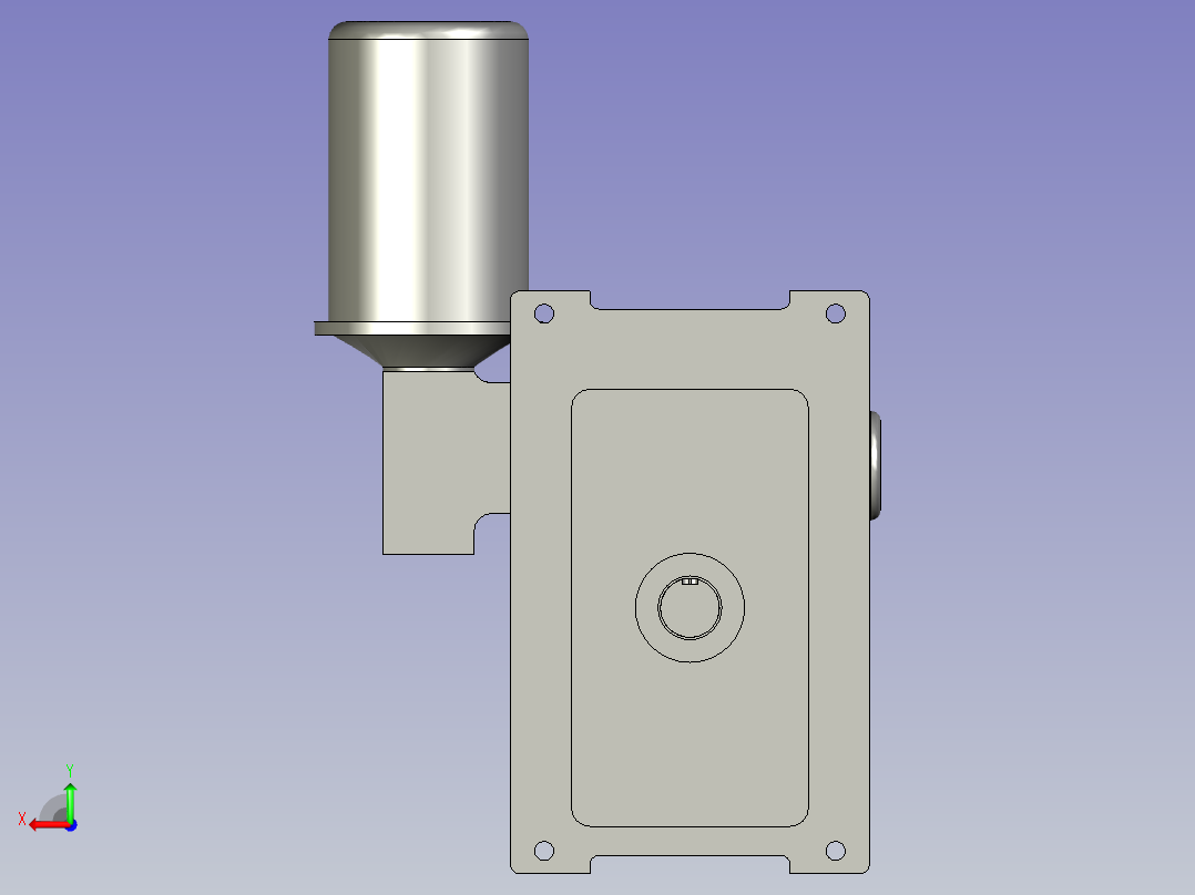 竖直翻转电机减速机WPEDX120-175-30)后视图