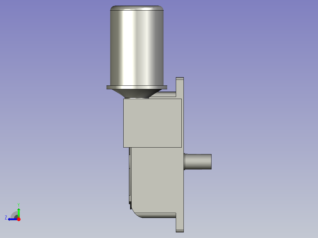 竖直翻转电机减速机WPEDX120-175-30)右视图