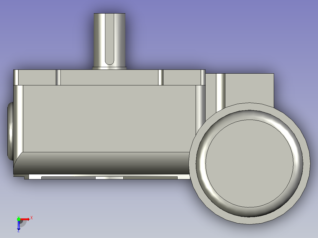 竖直翻转电机减速机WPEDX120-175-30)俯视图