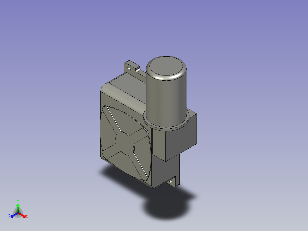 竖直翻转电机减速机WPEDX120-175-30)正等轴测图