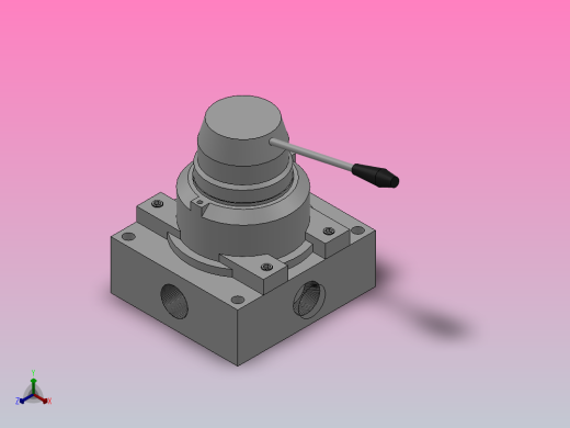 MFH4[MFH230-04-E]手动阀正等轴测缩略图