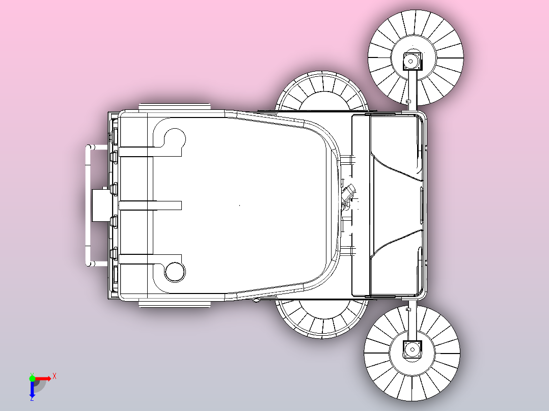 道路清扫车俯视图