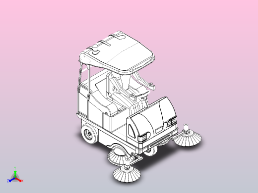 道路清扫车正等轴测缩略图