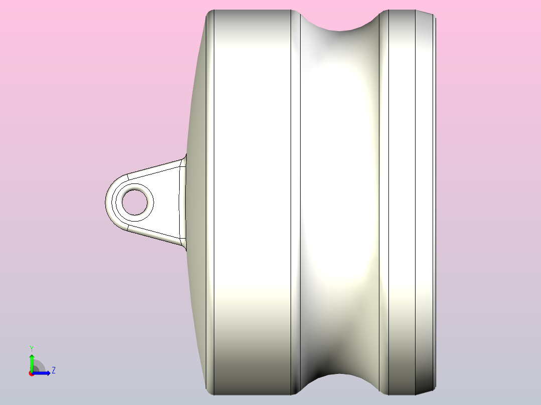 快速接头KAMLOK 734 A防尘塞- 3左视图