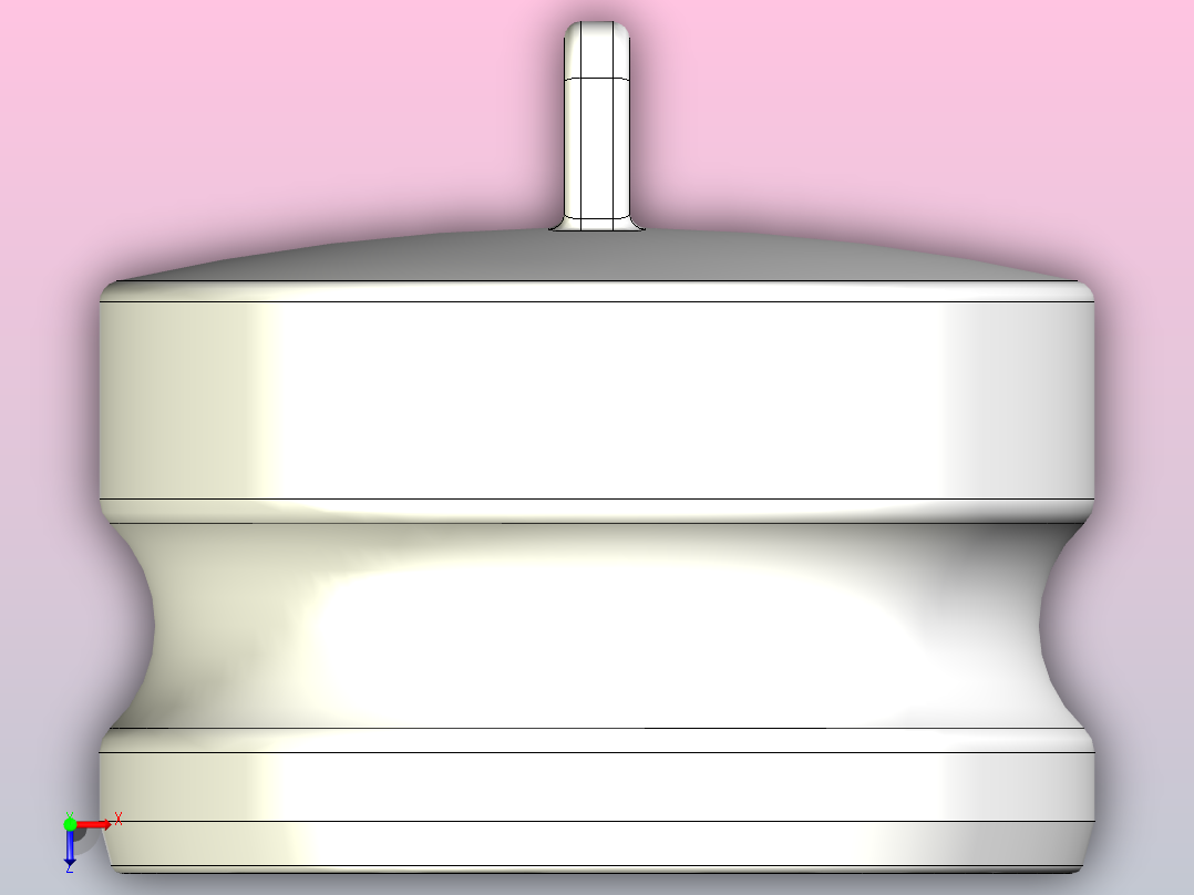 快速接头KAMLOK 734 A防尘塞- 3俯视图