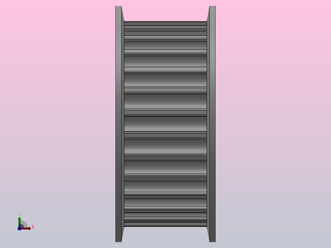 标准型半圆弧形齿同步带轮H8M型_SS8MHC-28-25-dc18-A前视图