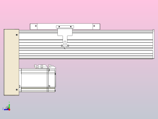 滚珠丝杠直线轴带导轨全封闭TPA-HCR-202D-2510C-L150-MP-C-P75-N3右视缩略图
