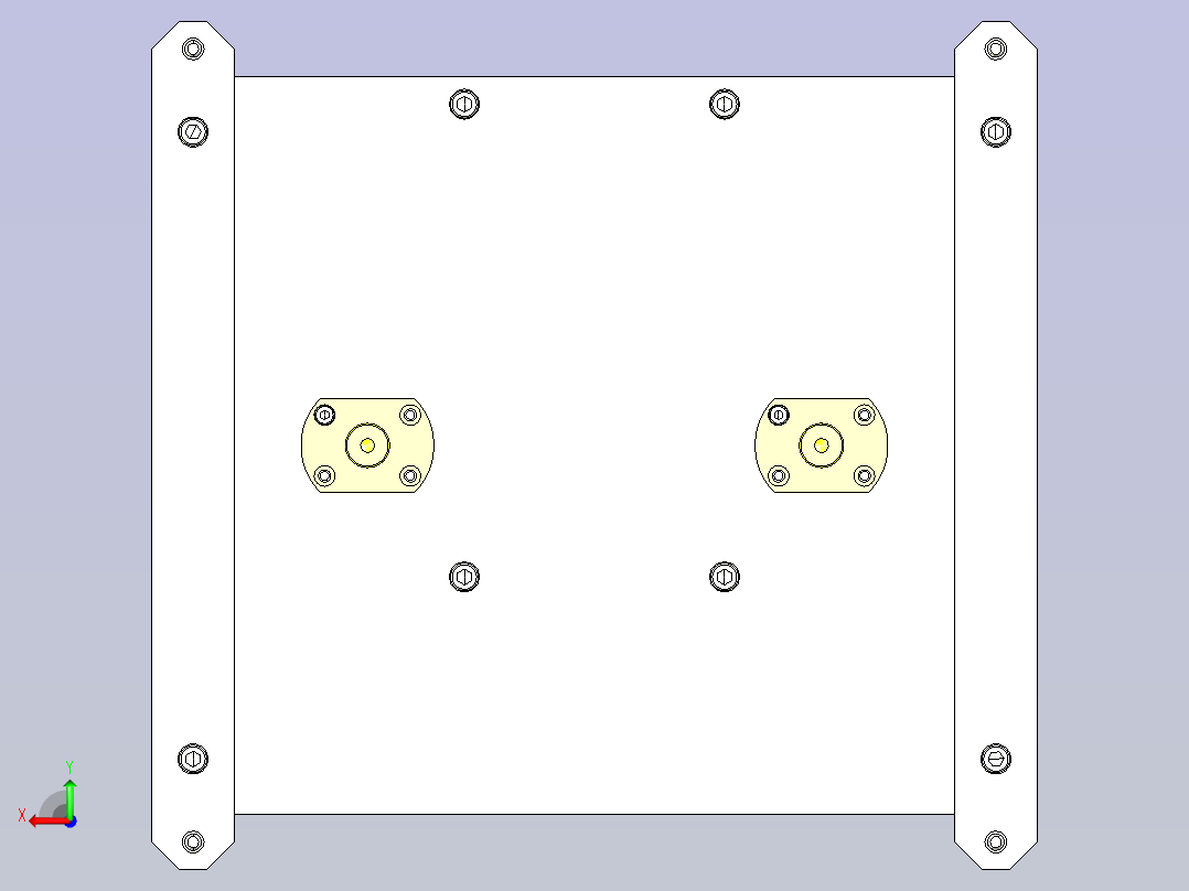 一种黏贴垫片的夹具后视图