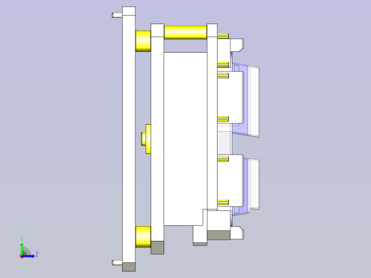 一种黏贴垫片的夹具左视缩略图