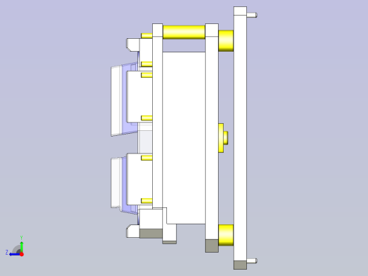一种黏贴垫片的夹具右视缩略图