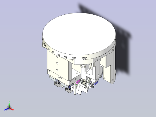 一款五轴液压夹具3D模型正等轴测缩略图