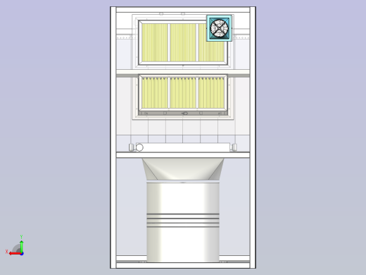 空气预过滤器拆解除芯装置后视缩略图
