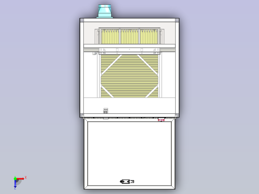 空气预过滤器拆解除芯装置俯视缩略图